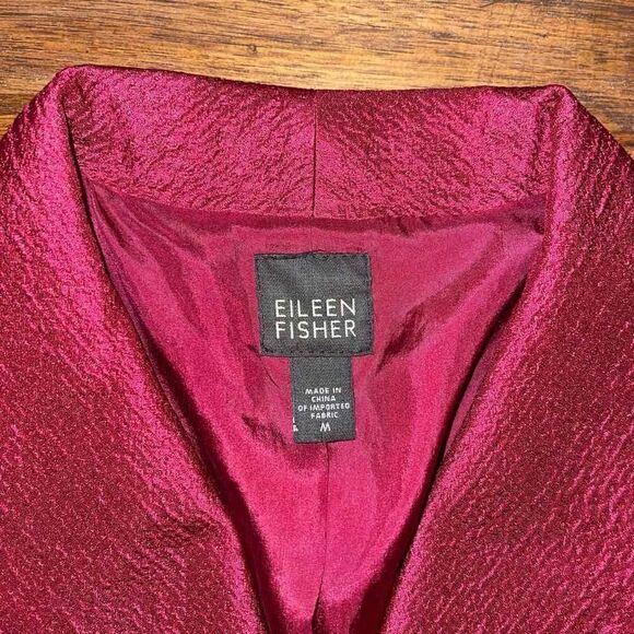 Eileen Fisher Button Down Tunic Shirt Sz M - Picture 4 of 8